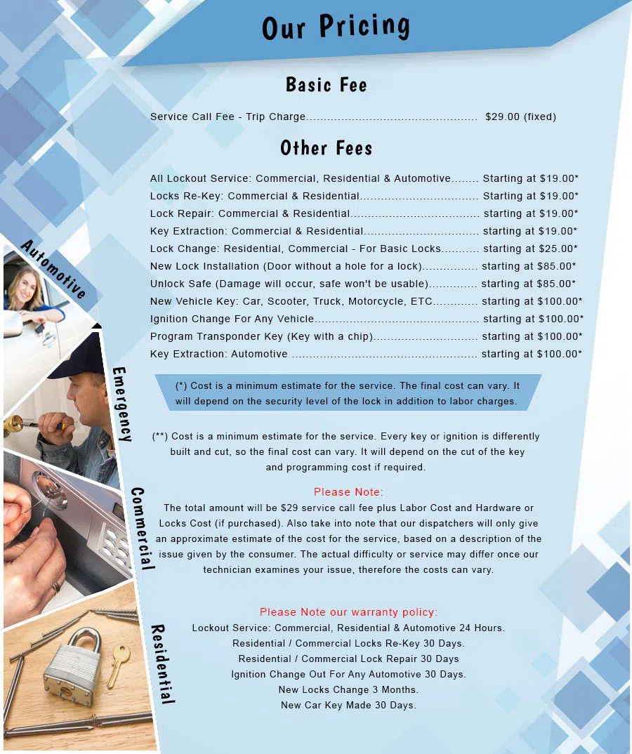 City Locksmith Services Hollywood, FL 954-282-5610